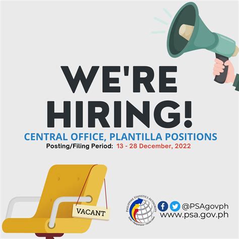Call for Applicants for Vacant Positions at the Central and Field .